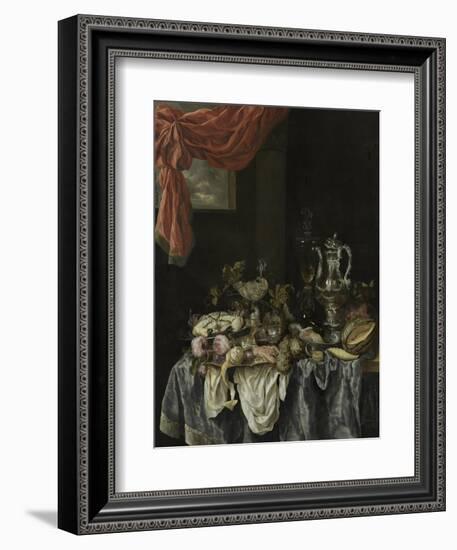 Sumptuous Still Life, 1654-Abraham Hendricksz van Beijeren-Framed Giclee Print