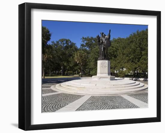 Sumter Monument in the Battery, White Point Gardens, Charleston, South Carolina-Richard Cummins-Framed Photographic Print