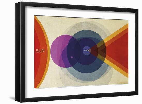 Sun and Earth-Urban Octopus-Framed Giclee Print