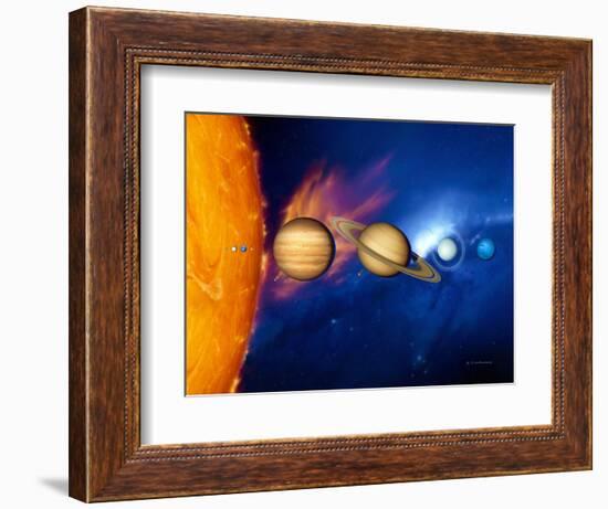 Sun And Its Planets-Detlev Van Ravenswaay-Framed Premium Photographic Print