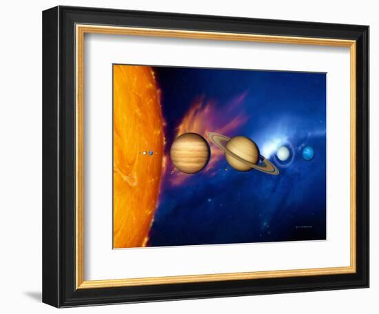 Sun And Its Planets-Detlev Van Ravenswaay-Framed Premium Photographic Print