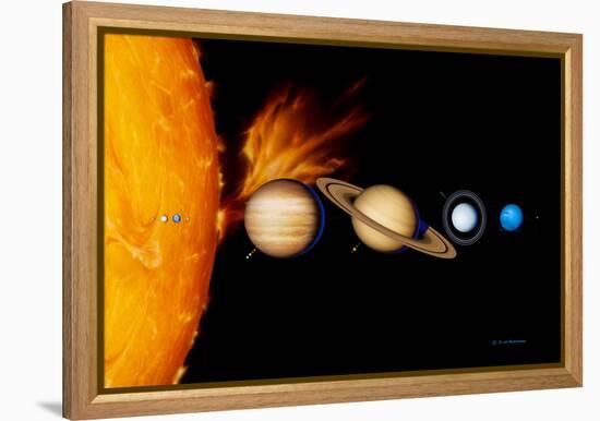 Sun And Its Planets-Detlev Van Ravenswaay-Framed Premier Image Canvas