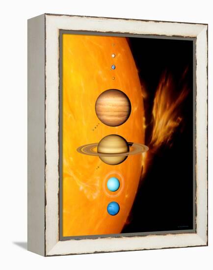 Sun And Its Planets-Detlev Van Ravenswaay-Framed Premier Image Canvas