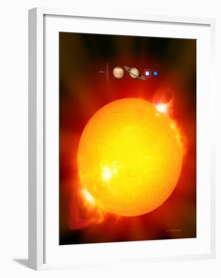 Sun And Its Planets-Detlev Van Ravenswaay-Framed Photographic Print