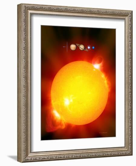 Sun And Its Planets-Detlev Van Ravenswaay-Framed Photographic Print