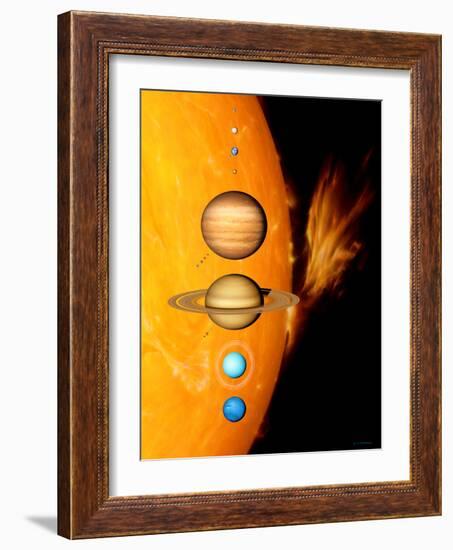 Sun And Its Planets-Detlev Van Ravenswaay-Framed Photographic Print