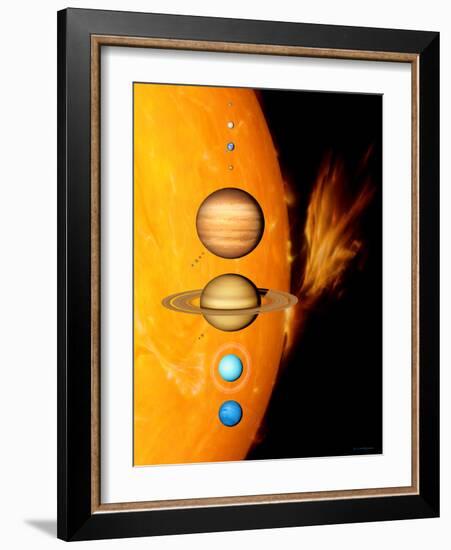 Sun And Its Planets-Detlev Van Ravenswaay-Framed Photographic Print