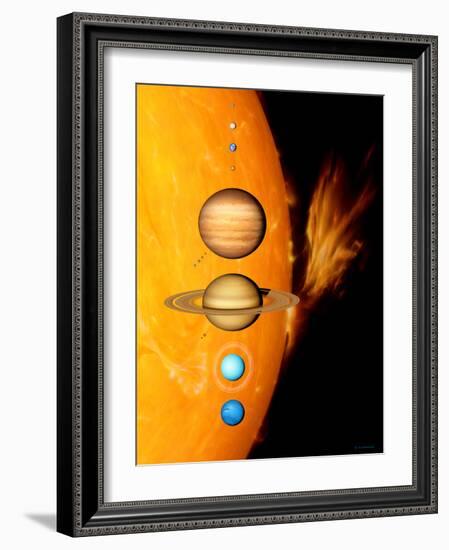 Sun And Its Planets-Detlev Van Ravenswaay-Framed Photographic Print