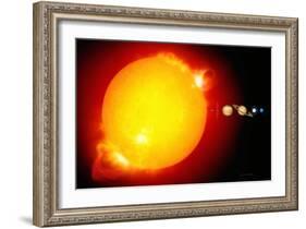 Sun And Its Planets-Detlev Van Ravenswaay-Framed Photographic Print