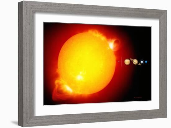 Sun And Its Planets-Detlev Van Ravenswaay-Framed Photographic Print