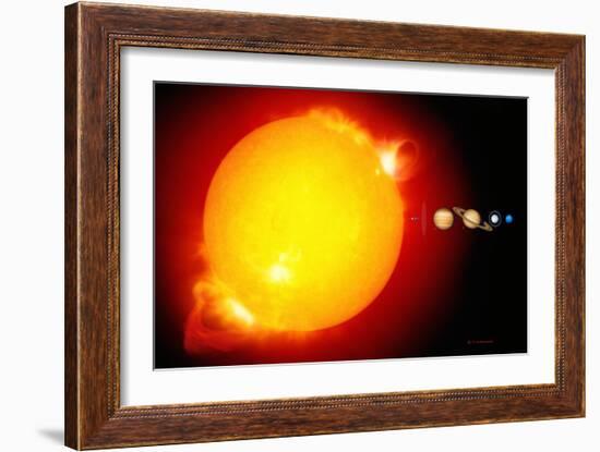 Sun And Its Planets-Detlev Van Ravenswaay-Framed Photographic Print