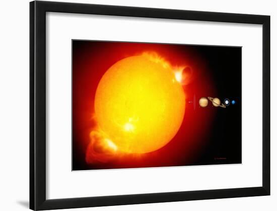 Sun And Its Planets-Detlev Van Ravenswaay-Framed Photographic Print