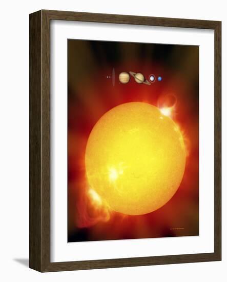 Sun And Its Planets-Detlev Van Ravenswaay-Framed Photographic Print