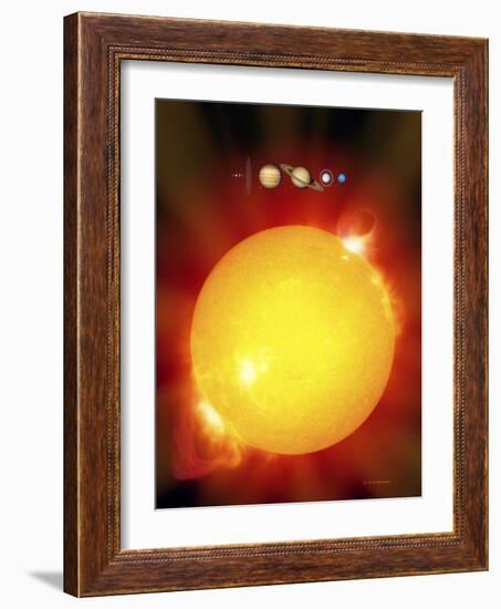 Sun And Its Planets-Detlev Van Ravenswaay-Framed Photographic Print