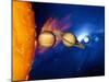 Sun And Its Planets-Detlev Van Ravenswaay-Mounted Photographic Print