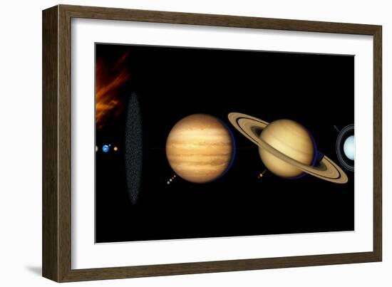 Sun And Its Planets-Detlev Van Ravenswaay-Framed Photographic Print