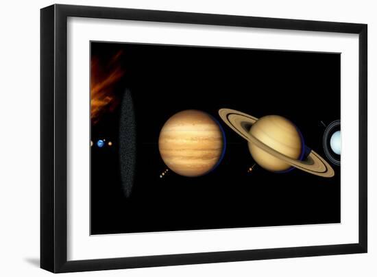 Sun And Its Planets-Detlev Van Ravenswaay-Framed Photographic Print