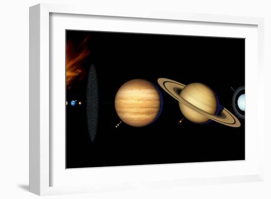 Sun And Its Planets-Detlev Van Ravenswaay-Framed Photographic Print