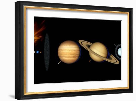 Sun And Its Planets-Detlev Van Ravenswaay-Framed Photographic Print