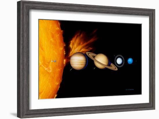 Sun And Its Planets-Detlev Van Ravenswaay-Framed Photographic Print