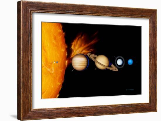 Sun And Its Planets-Detlev Van Ravenswaay-Framed Photographic Print