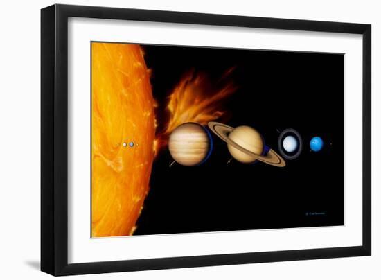 Sun And Its Planets-Detlev Van Ravenswaay-Framed Photographic Print