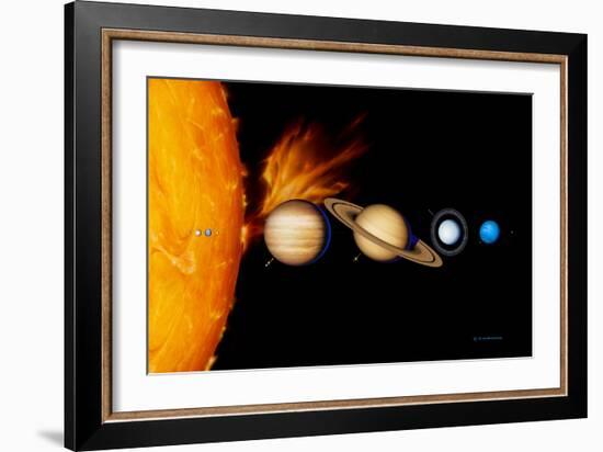 Sun And Its Planets-Detlev Van Ravenswaay-Framed Photographic Print