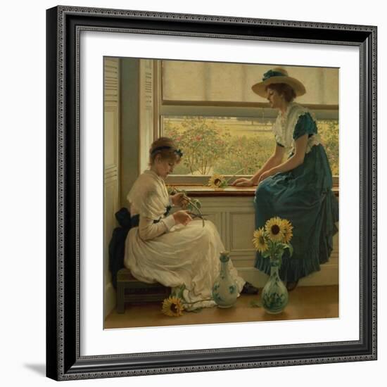 Sun and Moon Flowers, 1889-George Dunlop Leslie-Framed Giclee Print