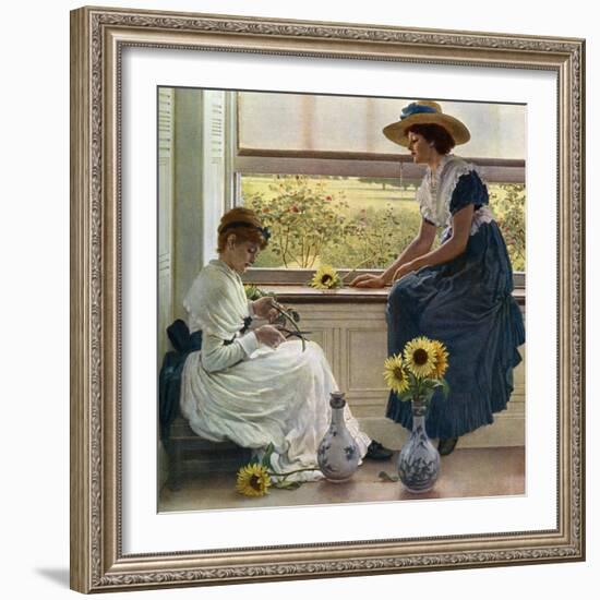 Sun and Moon Flowers, 1890-George Dunlop Leslie-Framed Giclee Print