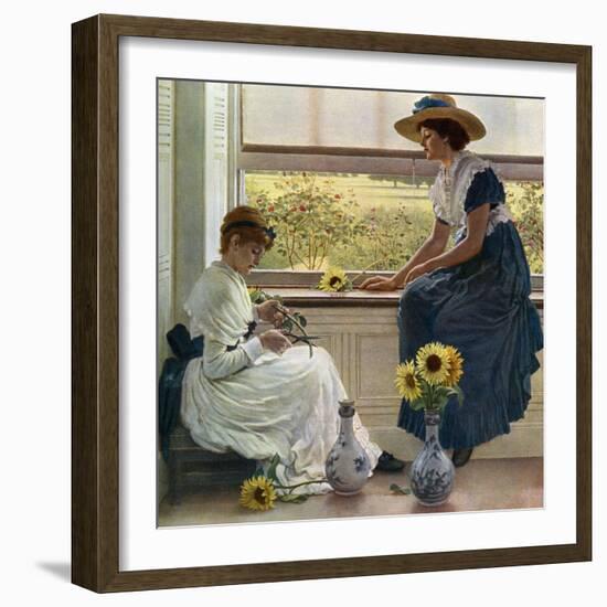 Sun and Moon Flowers, 1890-George Dunlop Leslie-Framed Giclee Print