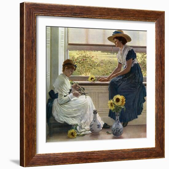 Sun and Moon Flowers, 1890-George Dunlop Leslie-Framed Giclee Print