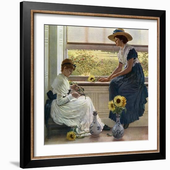 Sun and Moon Flowers, 1890-George Dunlop Leslie-Framed Giclee Print