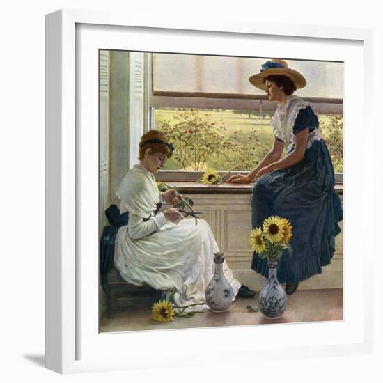 Sun and Moon Flowers, 1890-George Dunlop Leslie-Framed Giclee Print