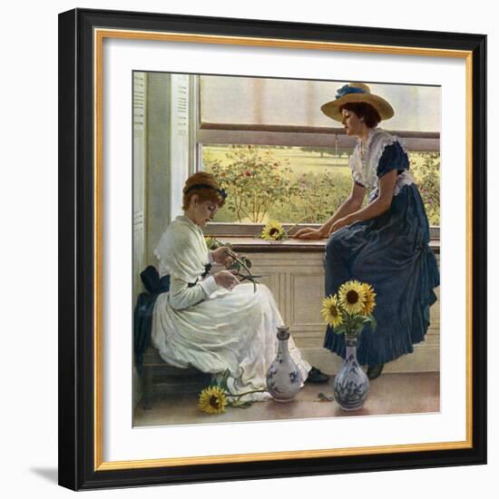 Sun and Moon Flowers, 1890-George Dunlop Leslie-Framed Giclee Print