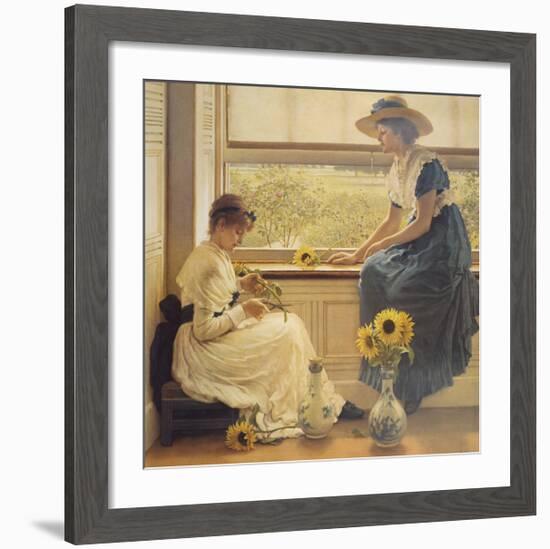 Sun and Moon Flowers-George Dunlop Leslie-Framed Premium Giclee Print