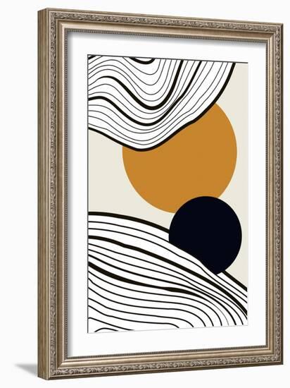 Sun and Moon Rise-Incado-Framed Premium Giclee Print