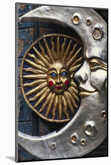 Sun and Moon Venetian Carnival Masks, Italy-Lee Frost-Mounted Photographic Print