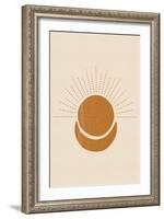 Sun and Moon-JJ Design-Framed Art Print