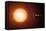 Sun And Planets, Size Comparison-Detlev Van Ravenswaay-Framed Premier Image Canvas