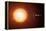 Sun And Planets, Size Comparison-Detlev Van Ravenswaay-Framed Premier Image Canvas