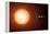 Sun And Planets, Size Comparison-Detlev Van Ravenswaay-Framed Premier Image Canvas