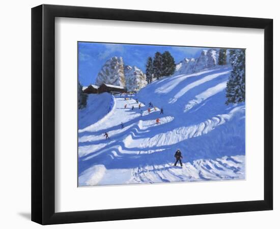 Sun and Shadows, Kitzbuhel, Austria, 2022 (Oil on Canvas)-Andrew Macara-Framed Giclee Print