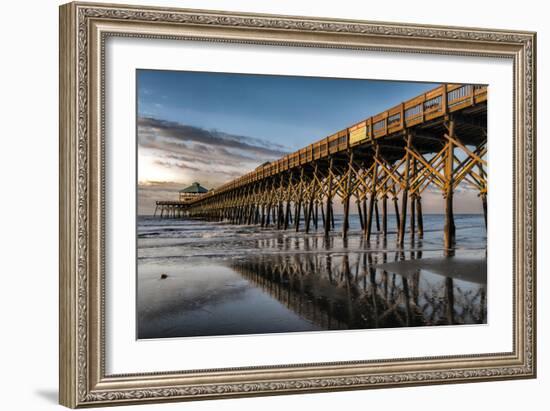 Sun Bath on Folly Beach-Danny Head-Framed Art Print