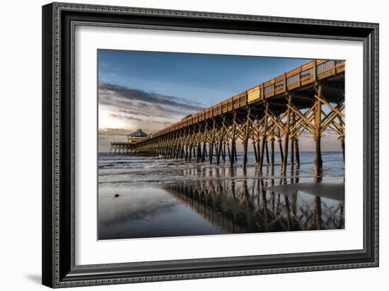 Sun Bath on Folly Beach-Danny Head-Framed Art Print