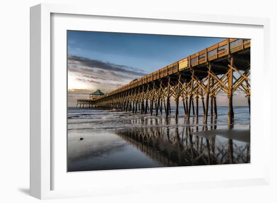 Sun Bath on Folly Beach-Danny Head-Framed Premium Giclee Print