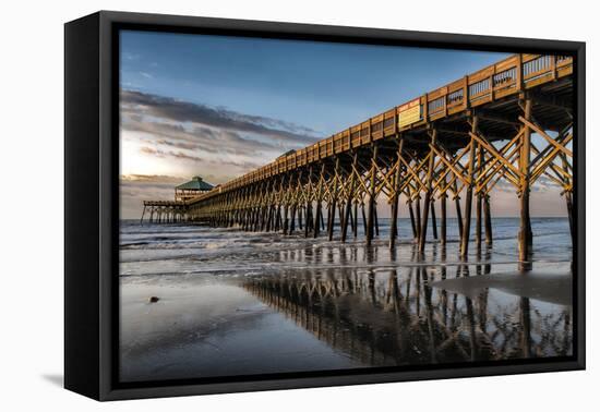 Sun Bath on Folly Beach-Danny Head-Framed Stretched Canvas