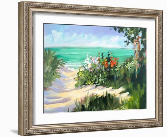 Sun Beach Dunes-Jane Slivka-Framed Art Print