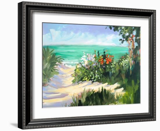 Sun Beach Dunes-Jane Slivka-Framed Art Print