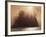 Sun Beams Breaking through Fog over Sea Stack-James Randklev-Framed Photographic Print