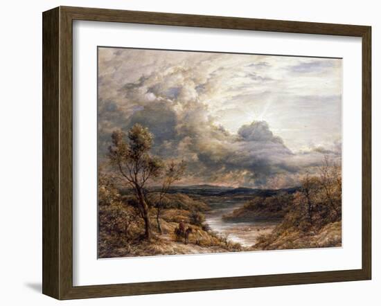 Sun Behind Clouds, 1874-John Linnell-Framed Giclee Print